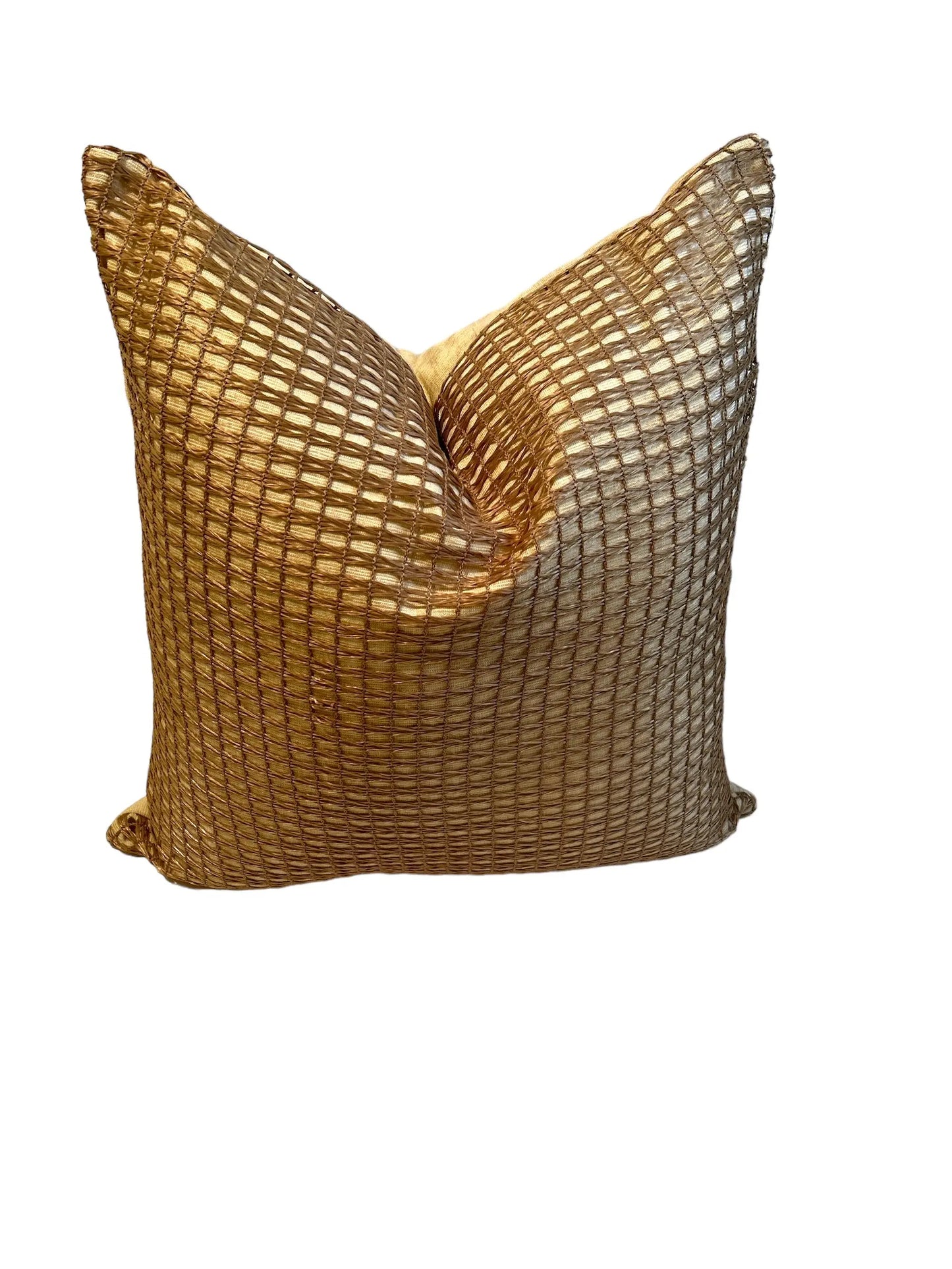 Caramel Jute Pillow Cover AliJ Designs