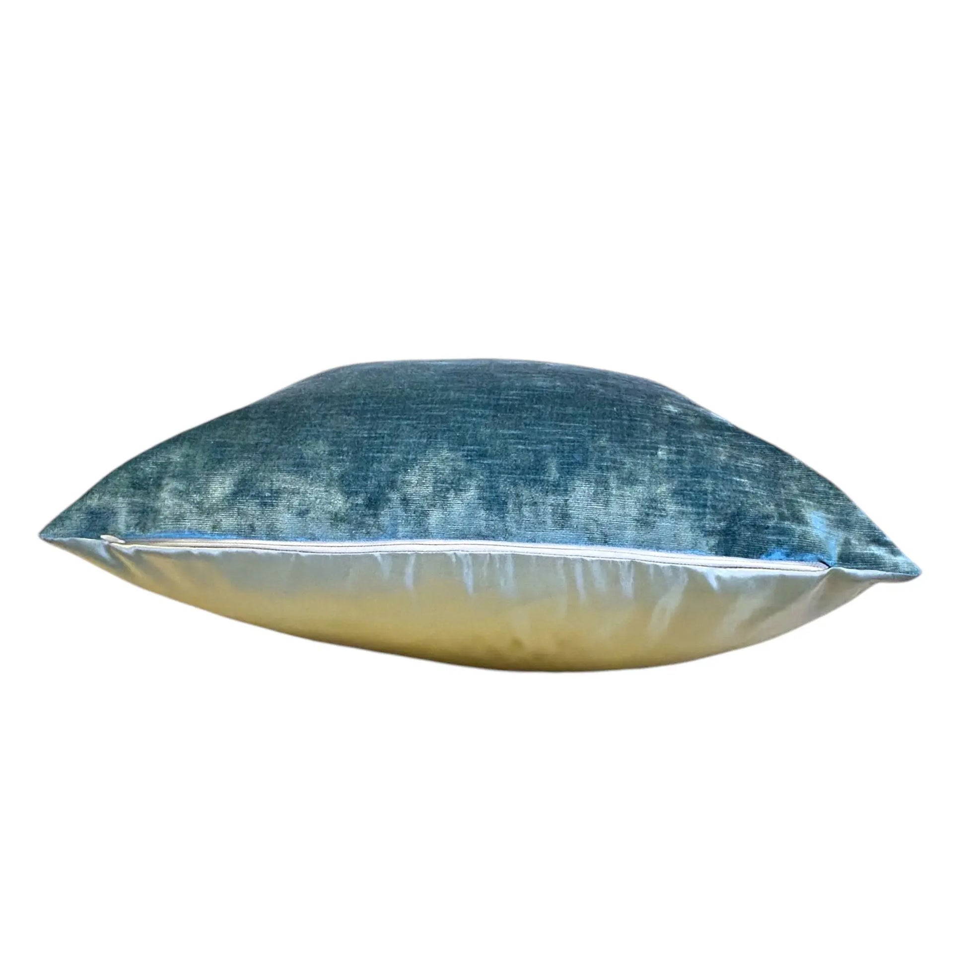 Crystal Blue Velvet Pillow Cover AliJ Designs