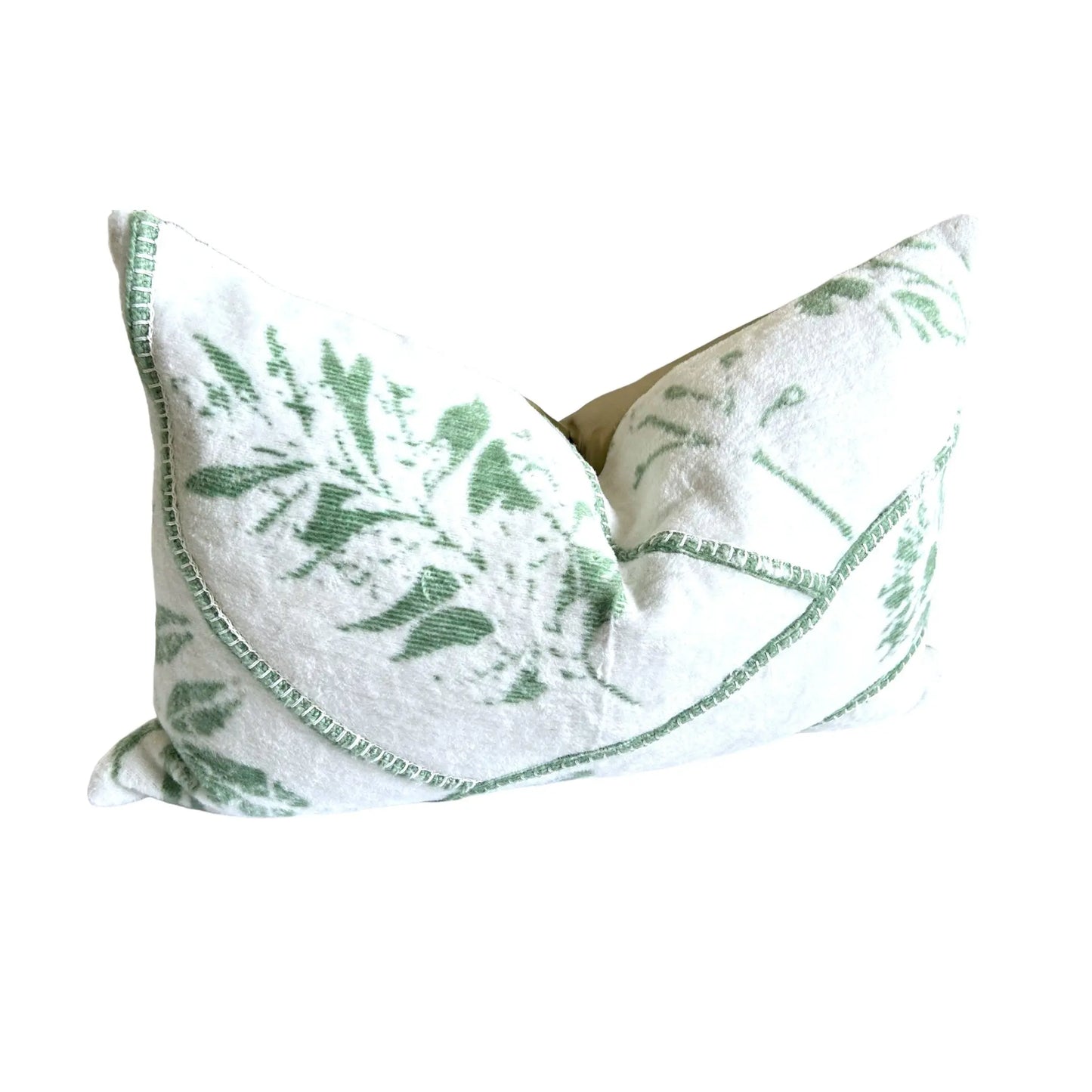 Lily White Stitch Work Pillow Cover AliJ Designs