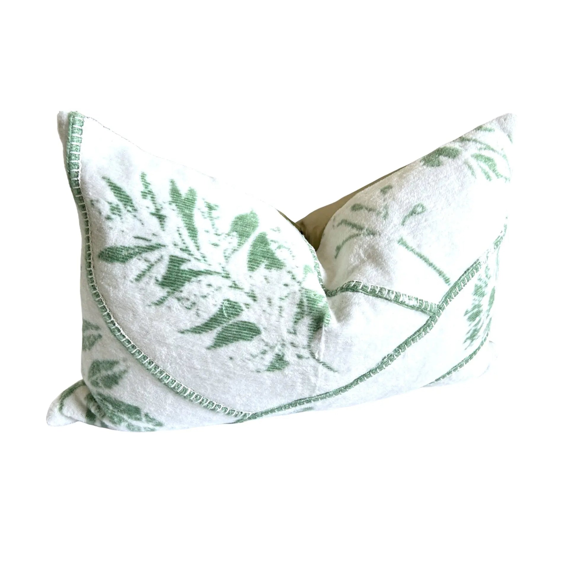 Lily White Stitch Work Pillow Cover AliJ Designs