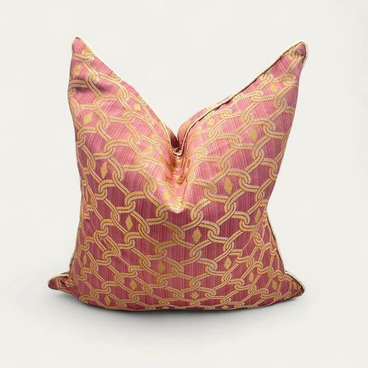 Russ  Chain Jacquard Pillow Cover AliJ Designs