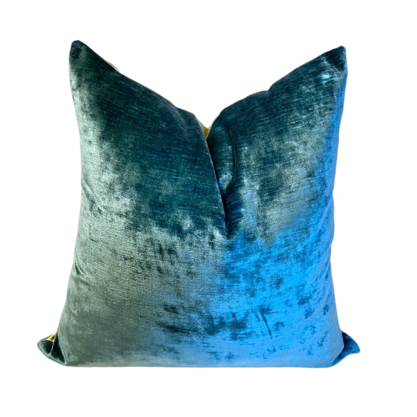 Crystal Blue Velvet Pillow Cover AliJ Designs