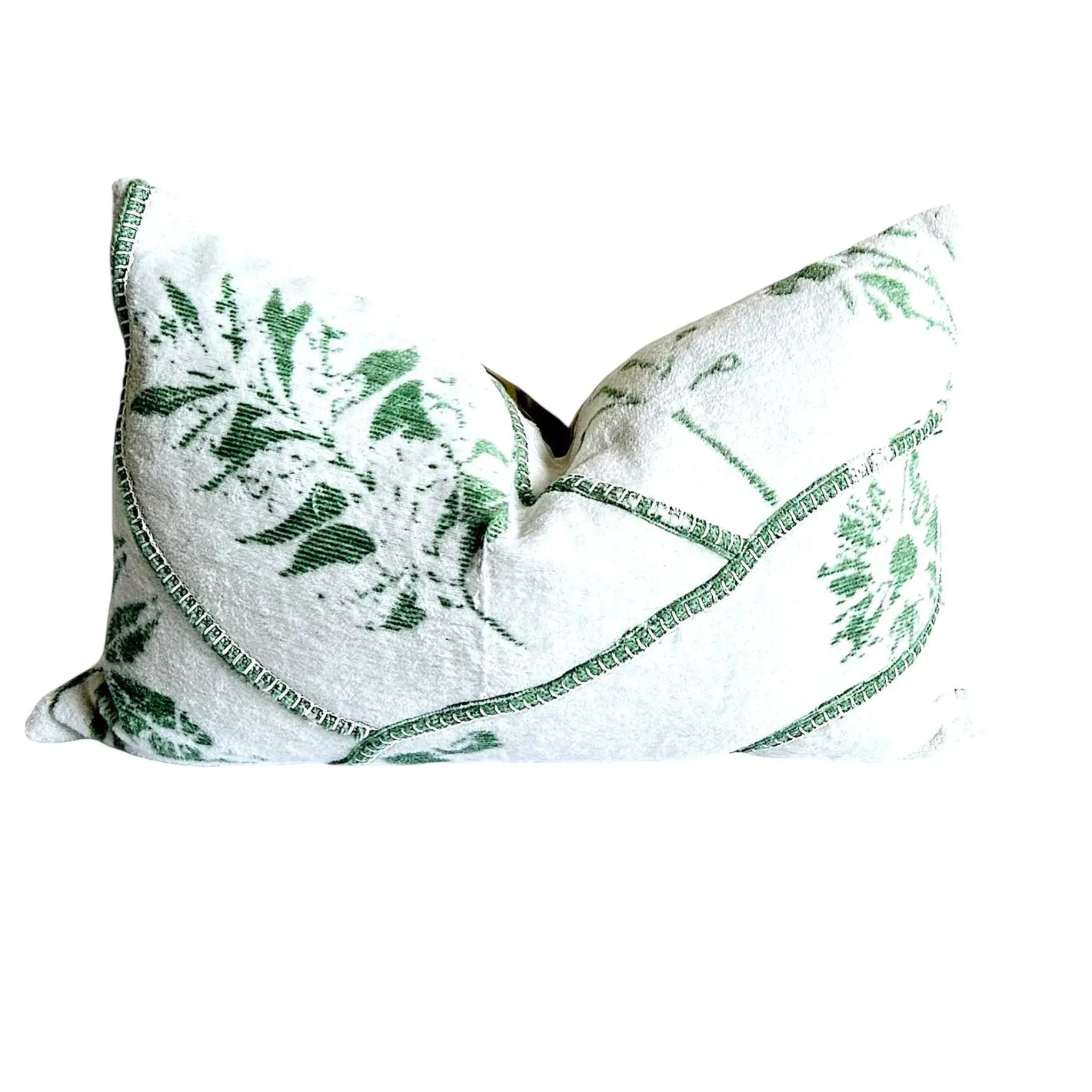 Lily White Stitch Work Pillow Cover AliJ Designs