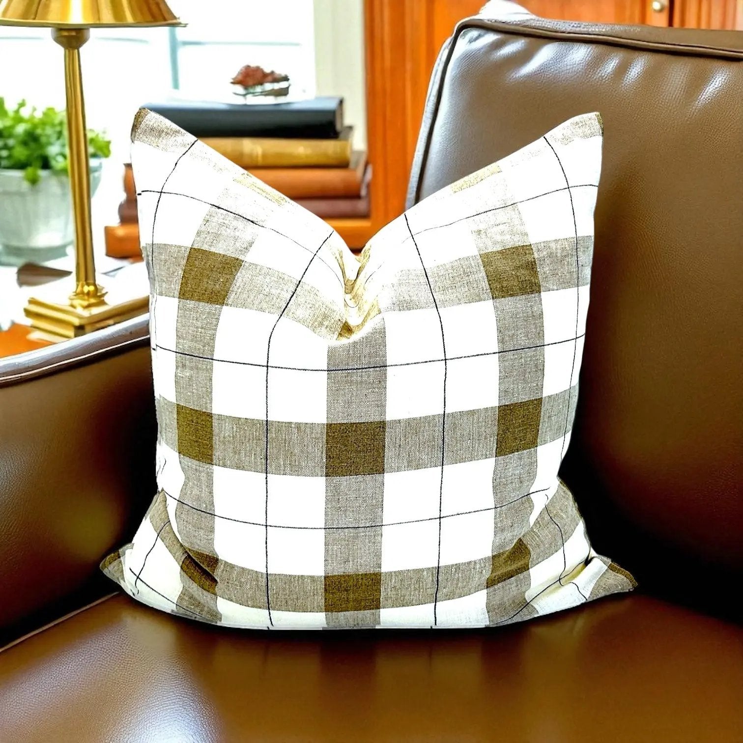 Plaid Pillow Cover AliJ Designs