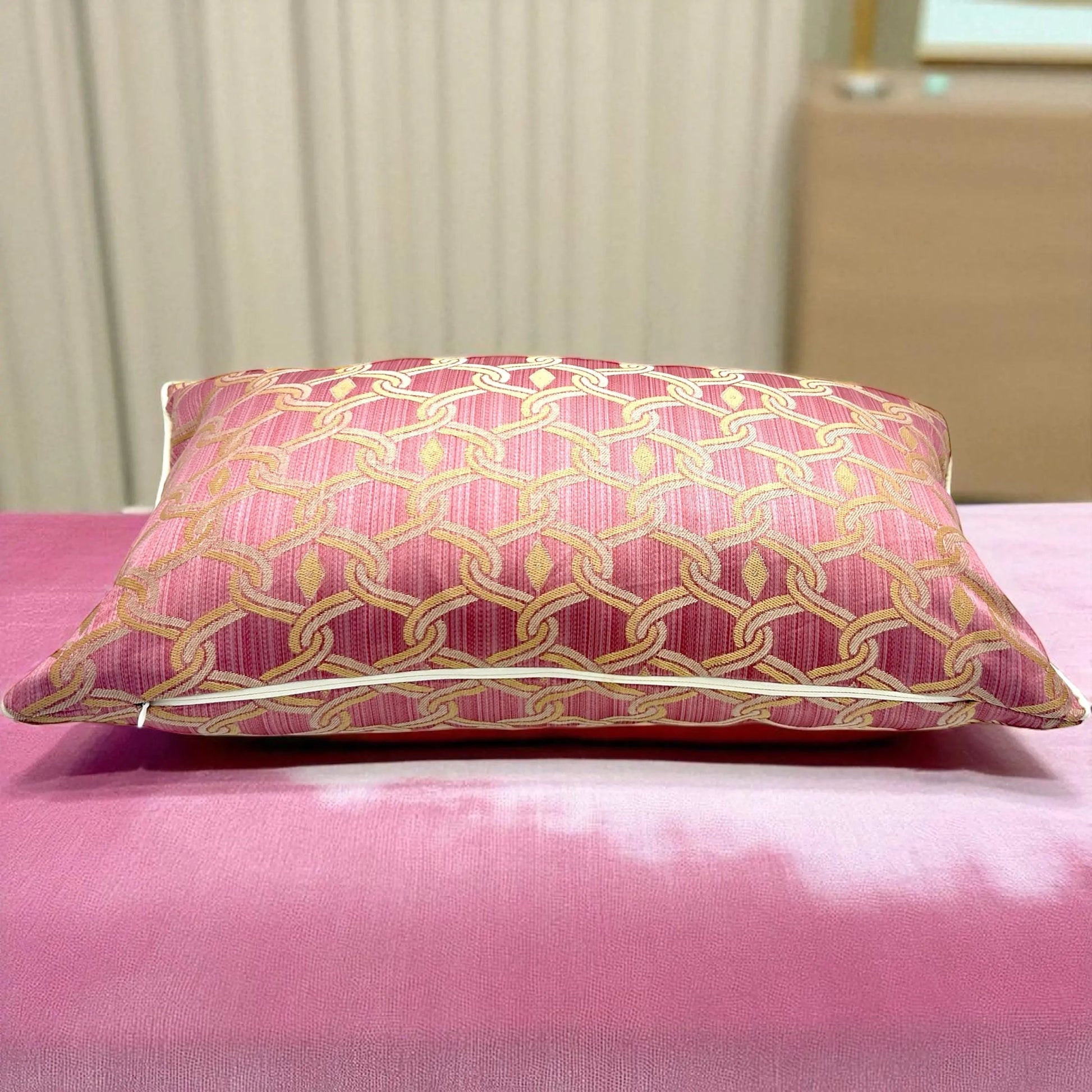 Russ  Chain Jacquard Pillow Cover AliJ Designs
