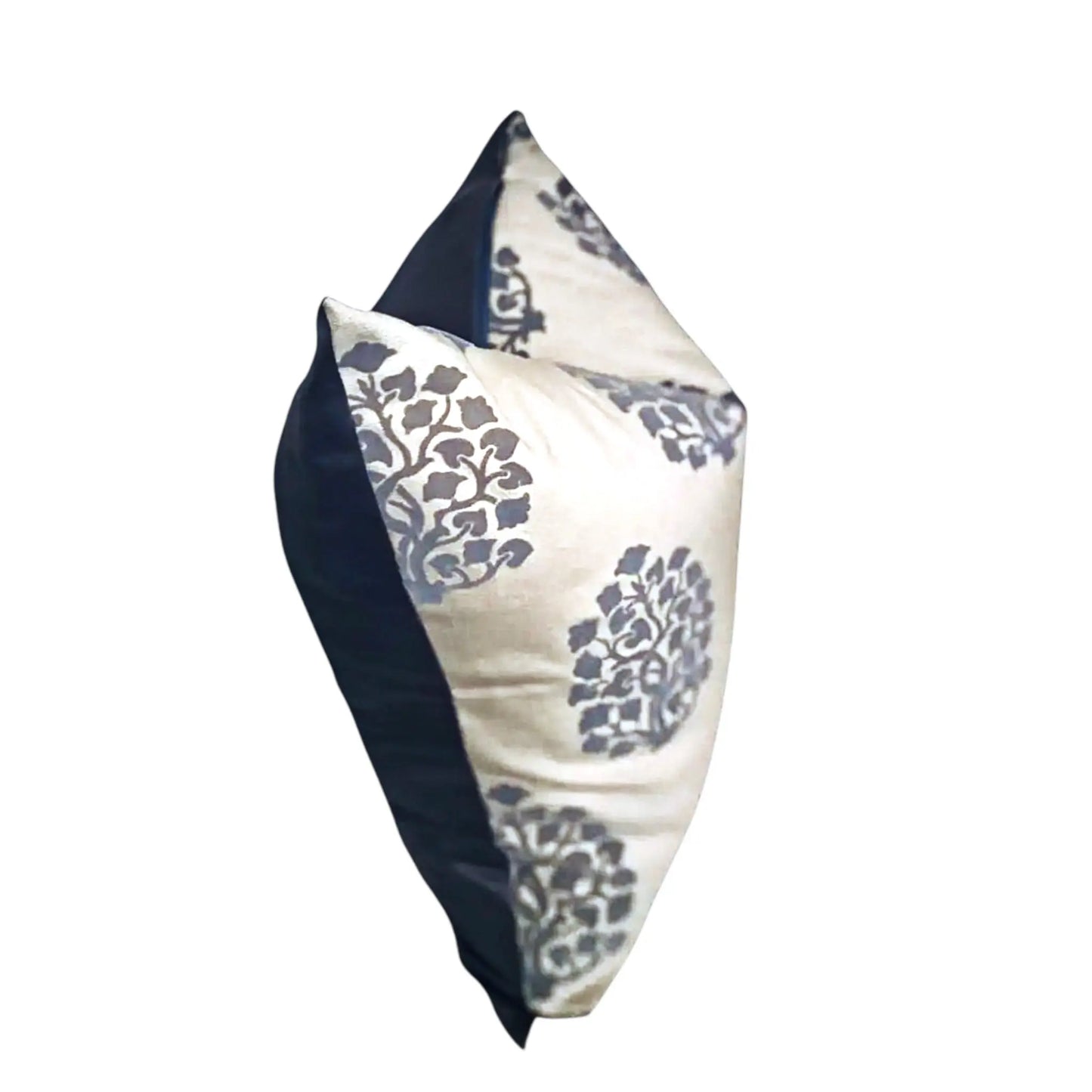 Steel Bloom Pillow Cover AliJ Designs