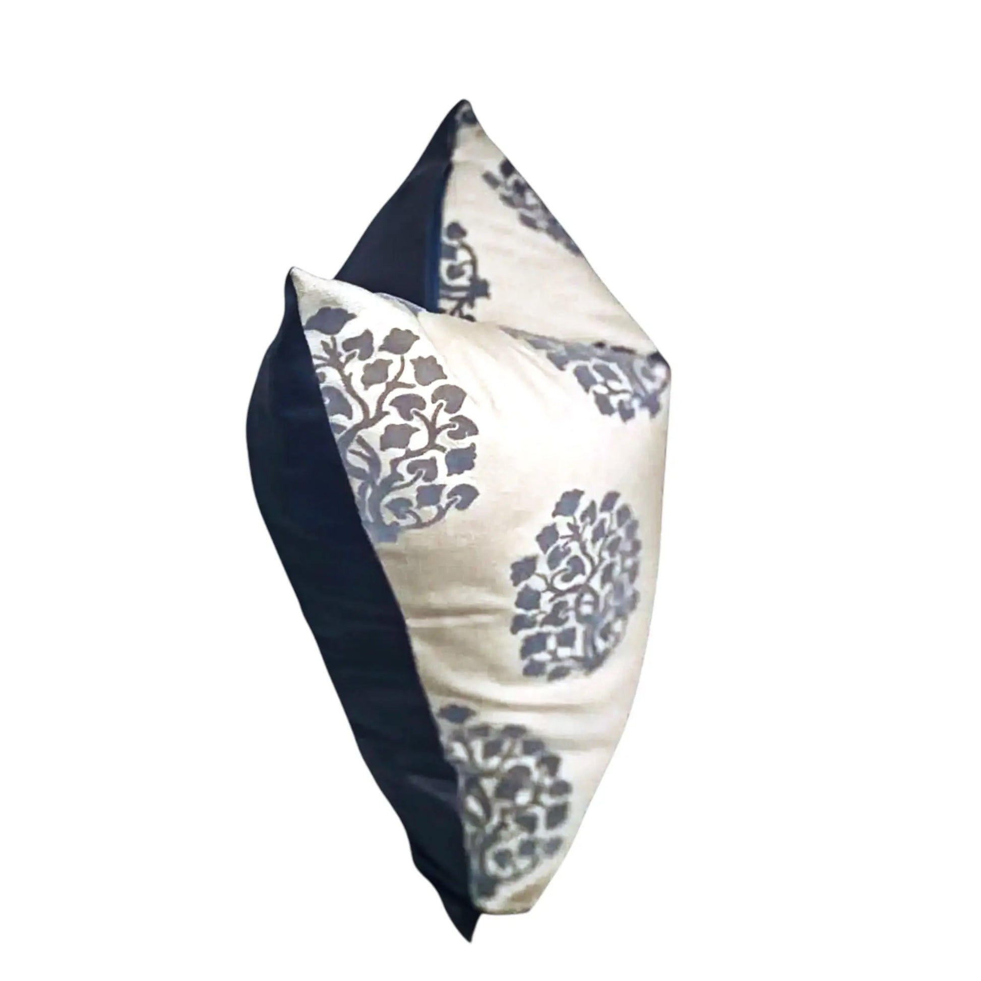 Steel Bloom Pillow Cover AliJ Designs